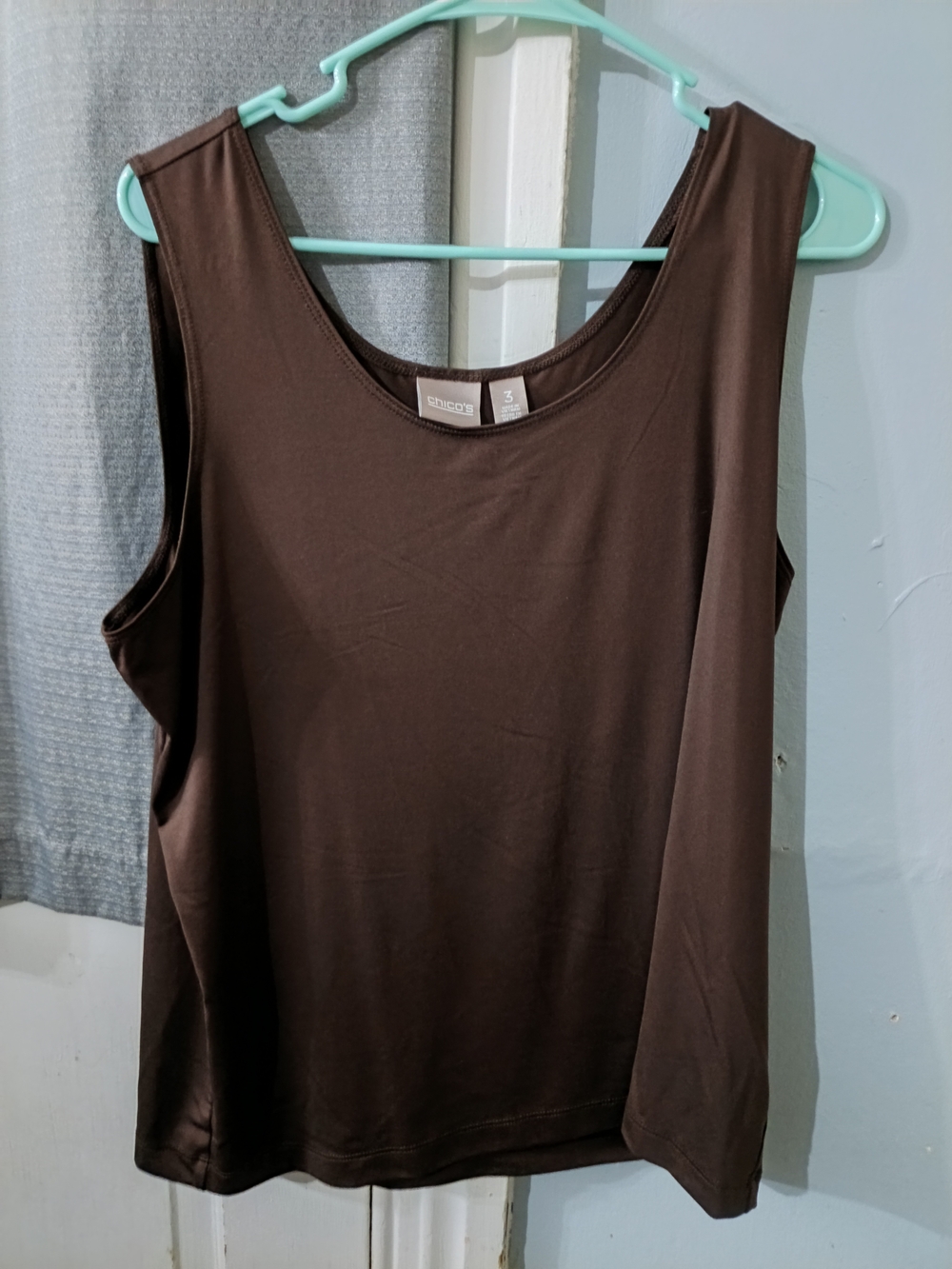 Chico's Brown Scoop Neck Tank Top
